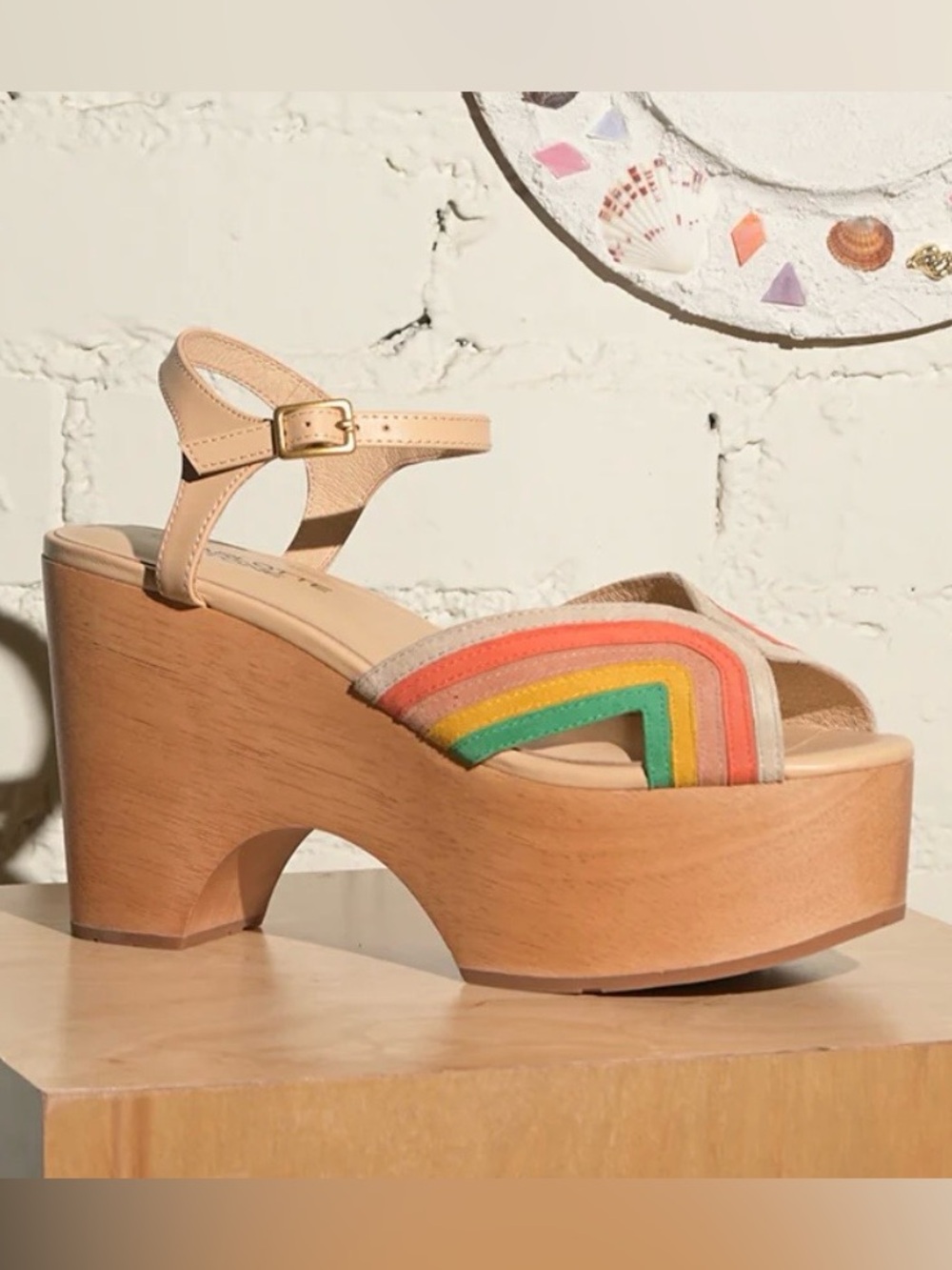 Charlotte Stone Platform Sandals 🌈